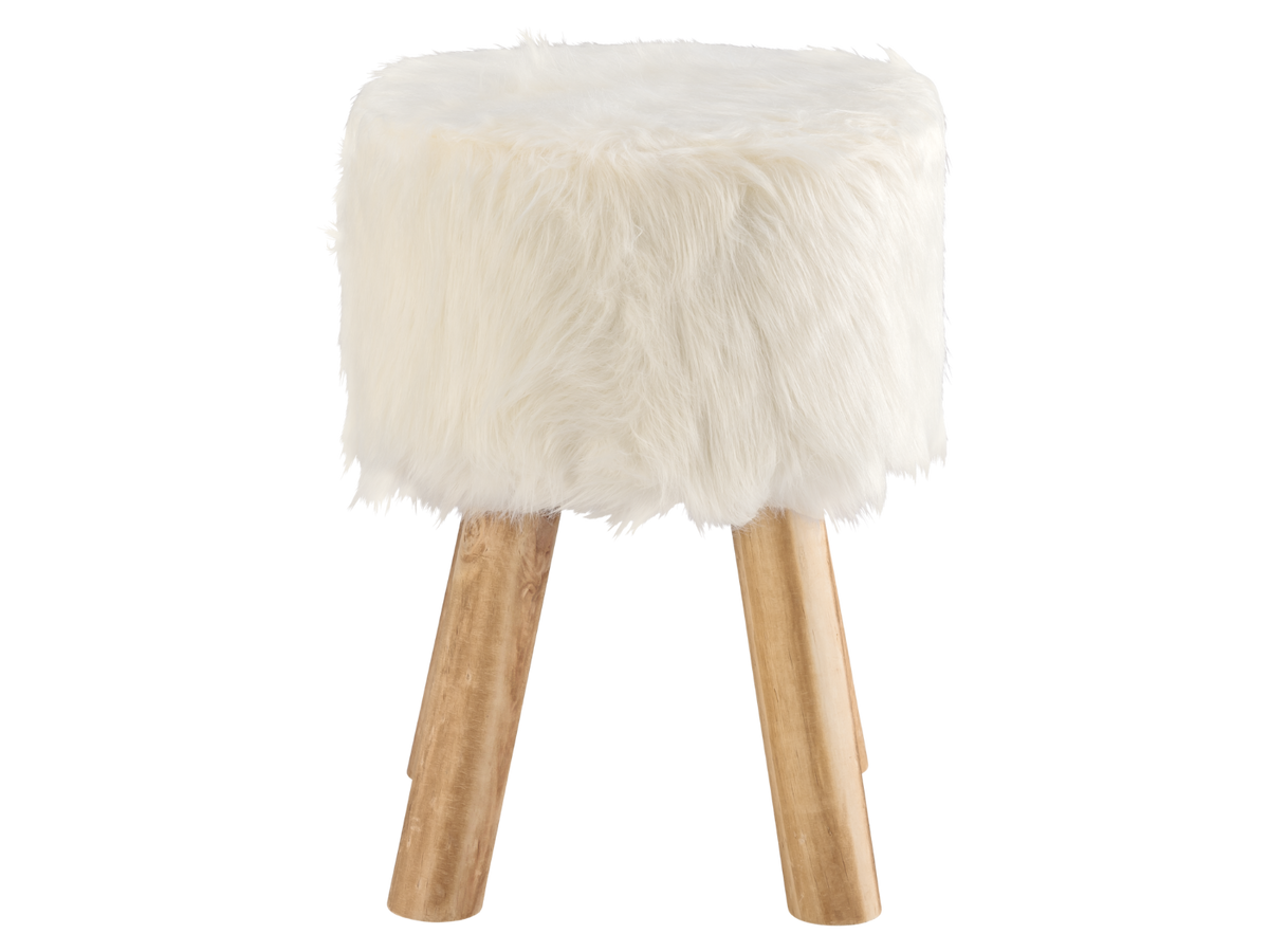 Tabouret en fourrure