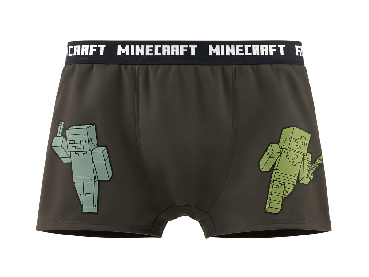 Lot de 2 boxers Minecraft ou Pokemon garçon