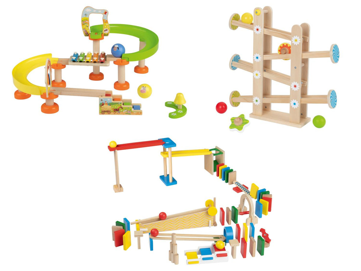 Circuit de billes en bois