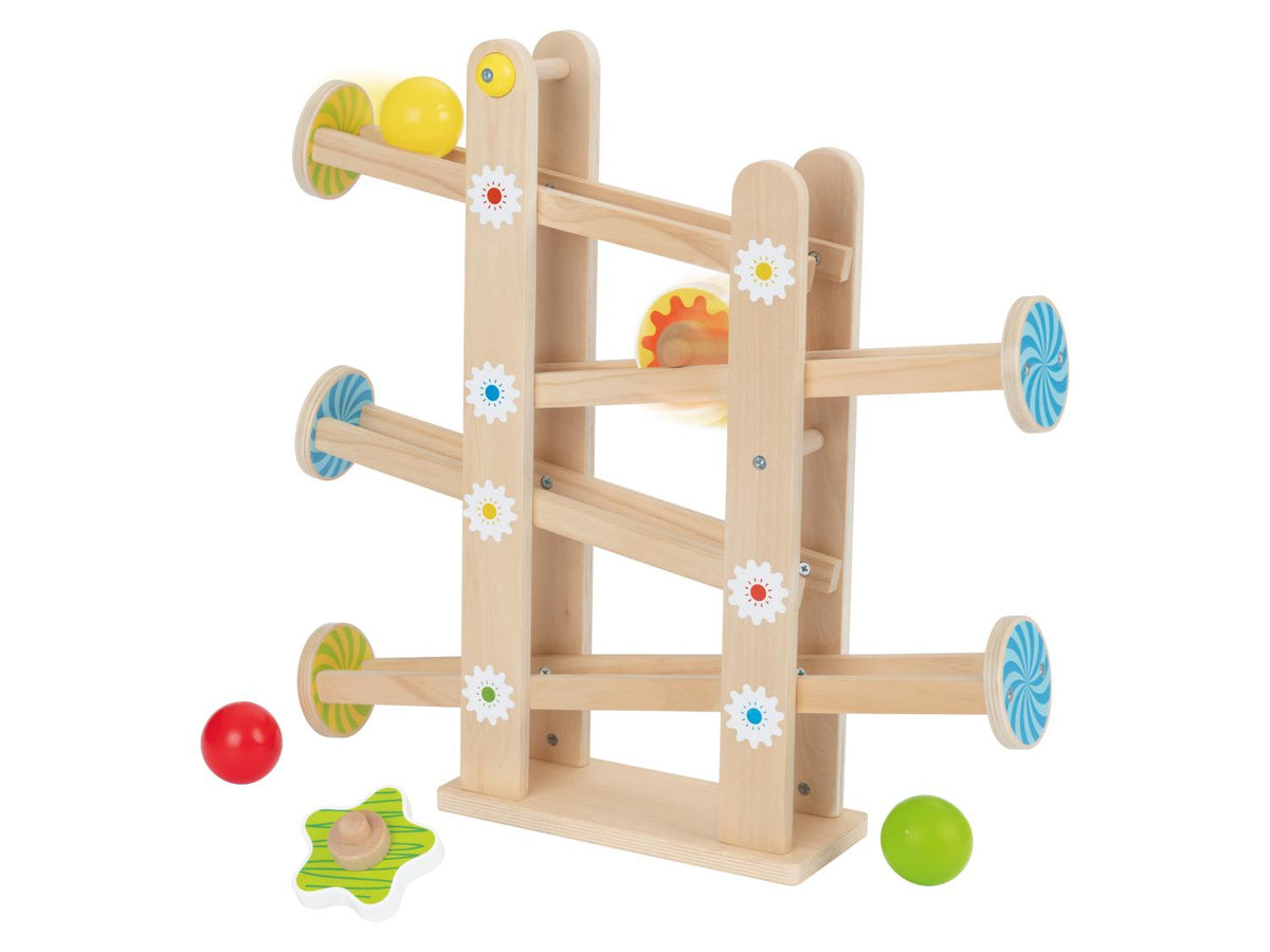 Circuit de billes en bois