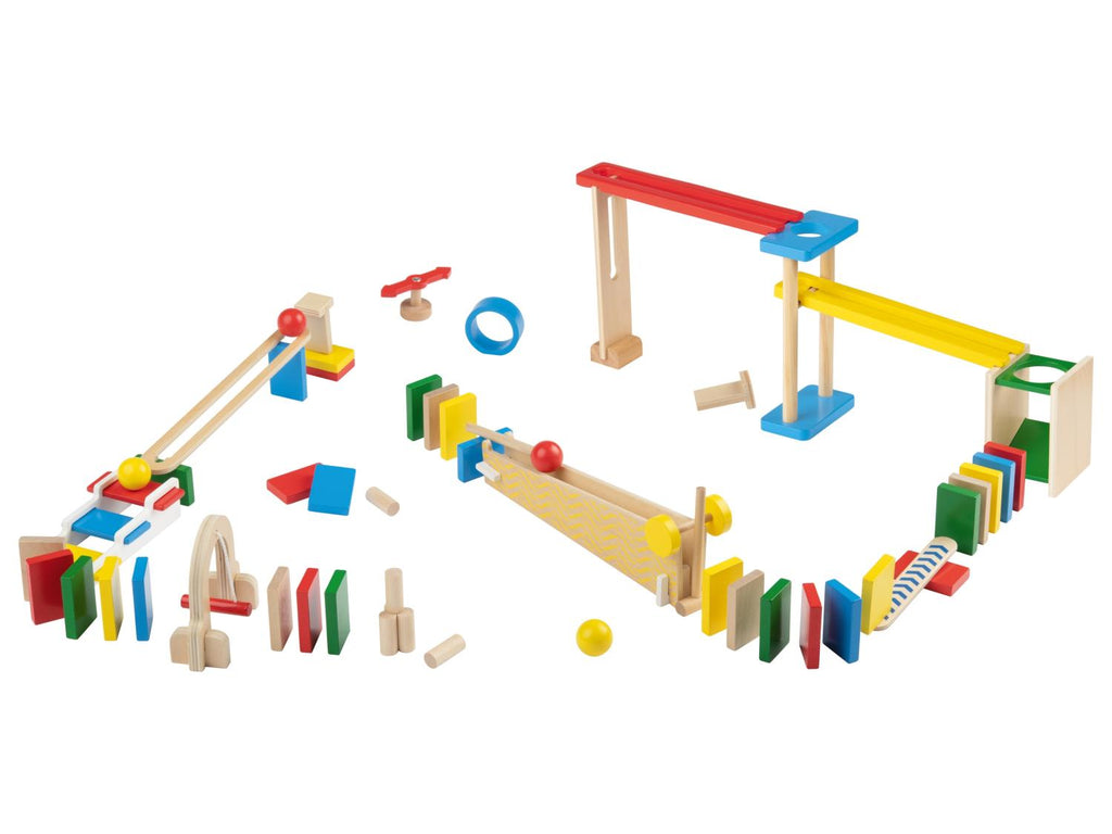 Circuit de billes en bois