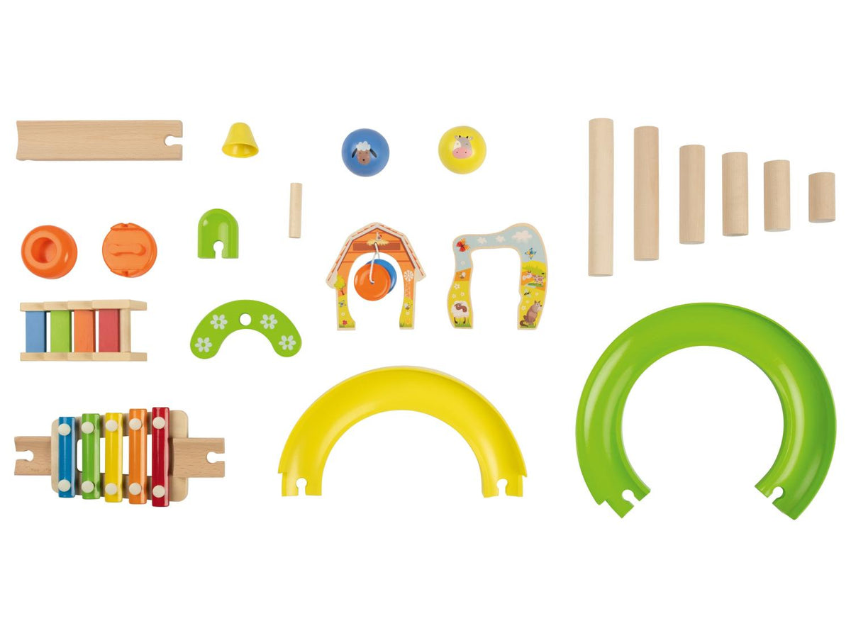 Circuit de billes en bois