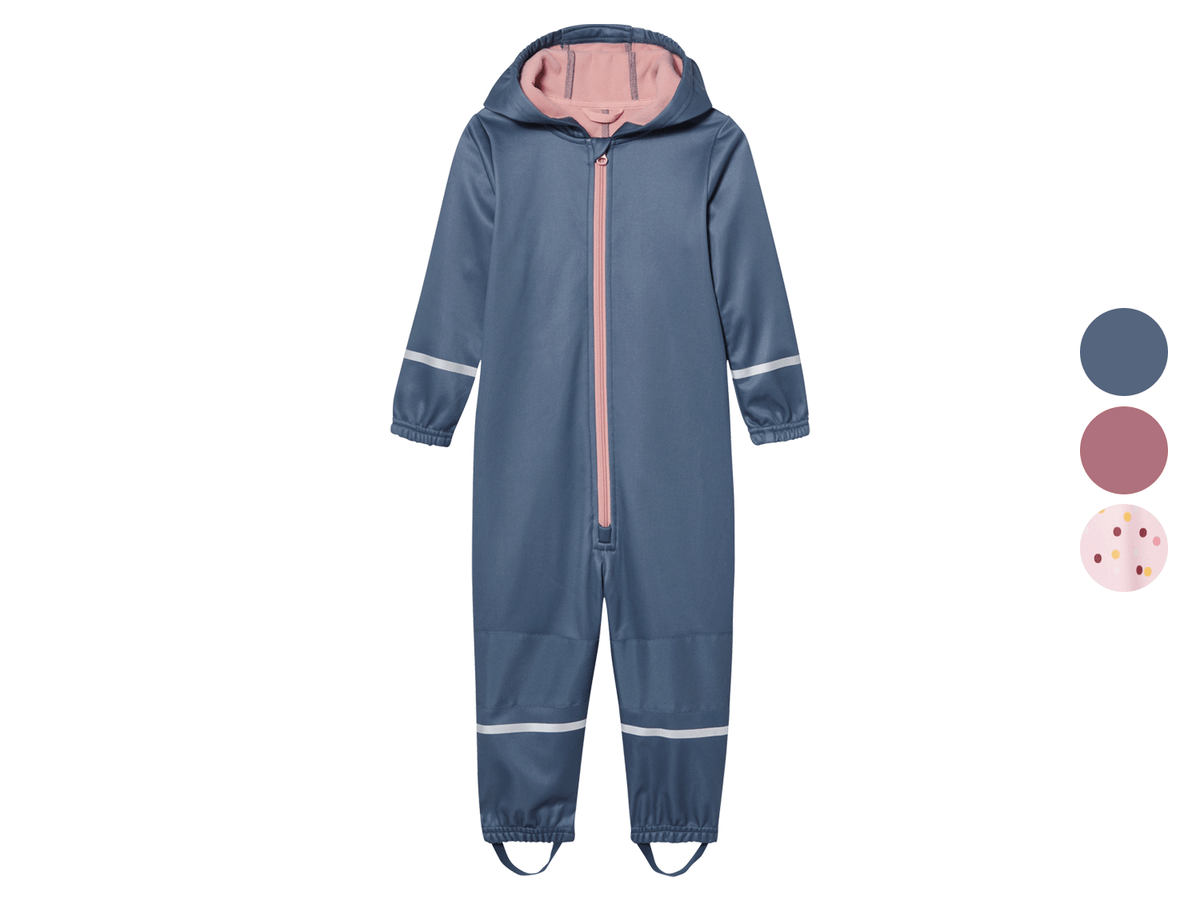 Combinaison imperméable et de jeux softshell doublée pour bébé et tout-petit