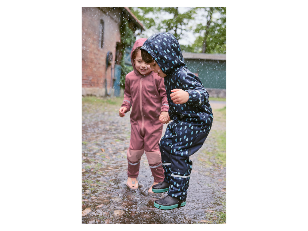 Combinaison imperméable et de jeux softshell doublée pour bébé et tout-petit