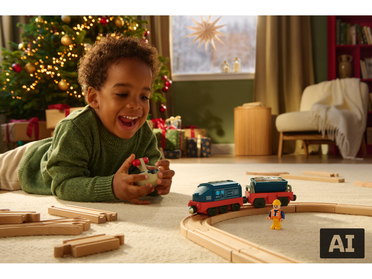 Kit de rails de train en bois