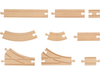 Kit de rails de train en bois