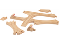 Kit de rails de train en bois
