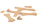 Kit de rails de train en bois