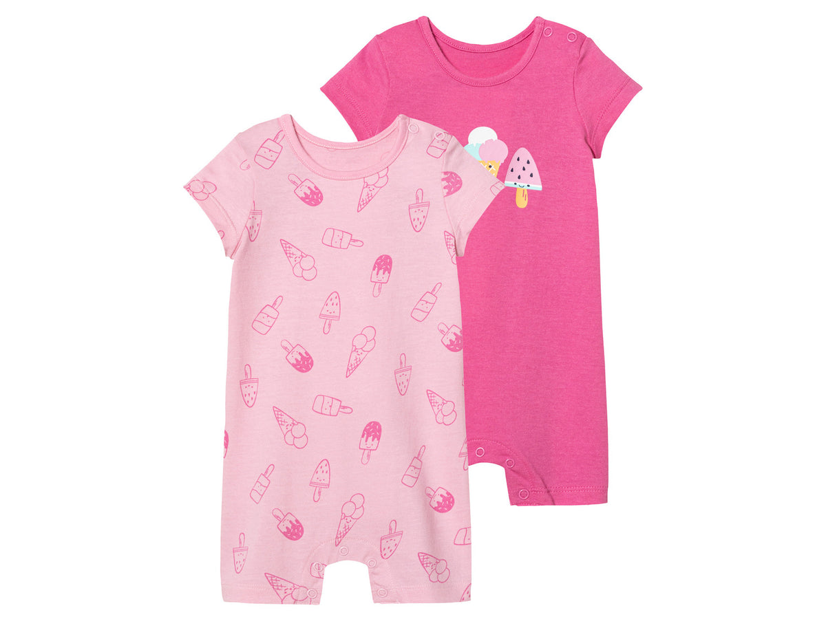 Lot de 2 barboteuses bébé
