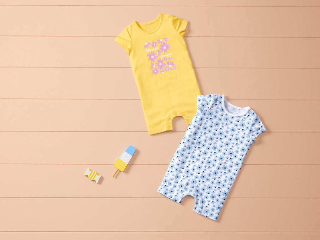 Lot de 2 barboteuses bébé