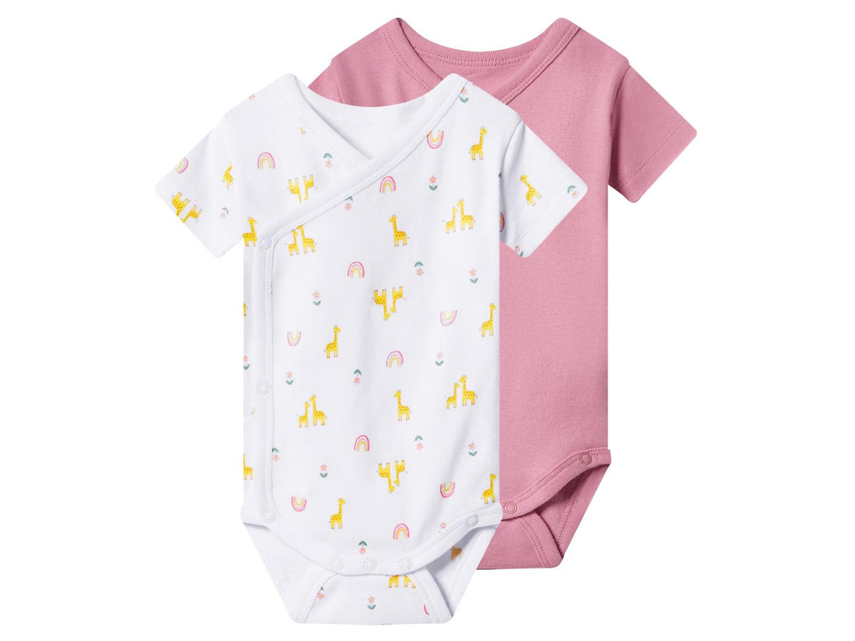 Lot de 2 bodies croisés bébé