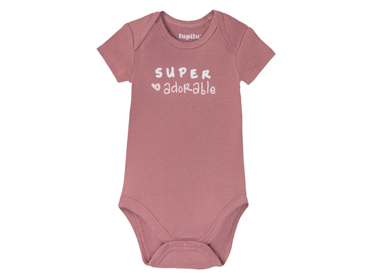 Lot de 5 bodies manches courtes bébé