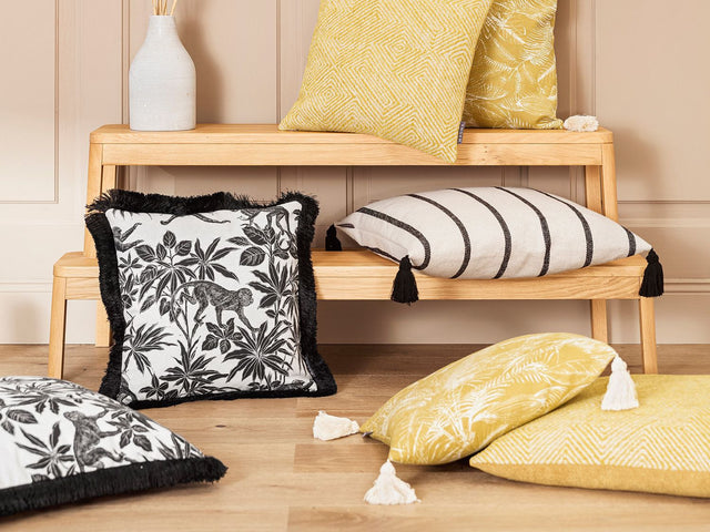 Housse de coussin MONKEY avec franges