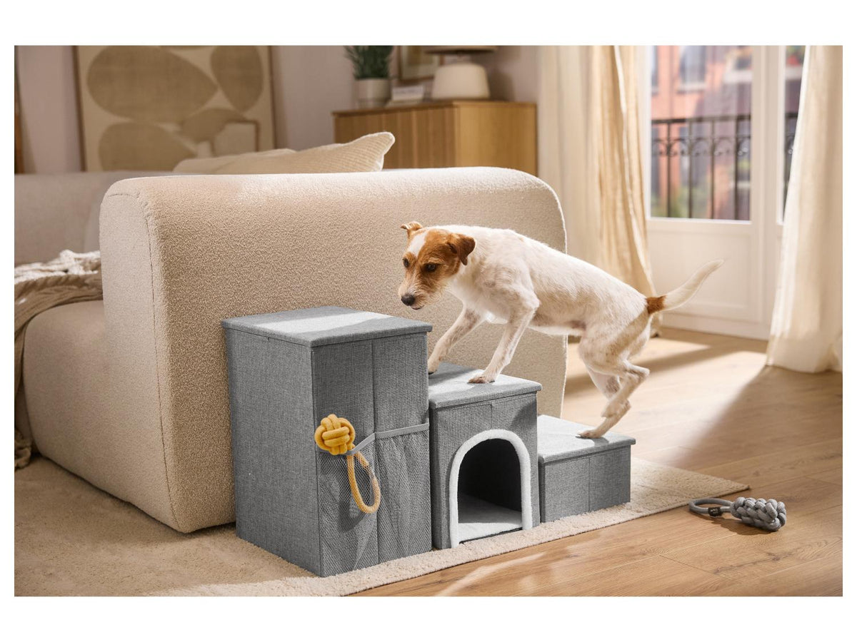 Escalier pour animaux avec cachette