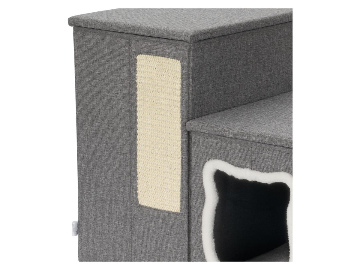 Escalier pour animaux avec cachette