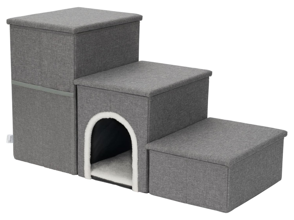 Escalier pour animaux avec cachette