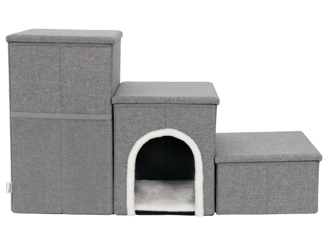 Escalier pour animaux avec cachette