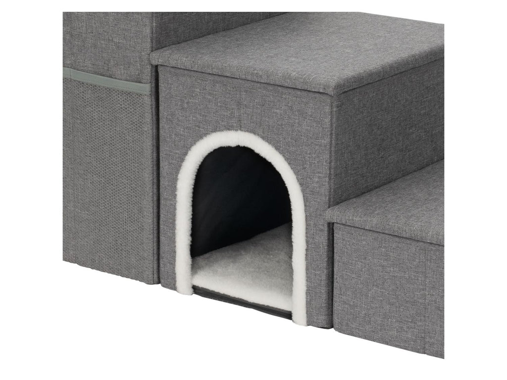 Escalier pour animaux avec cachette
