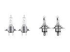 Ampoules halogènes pour phares auto H7 / H4, lot de 2