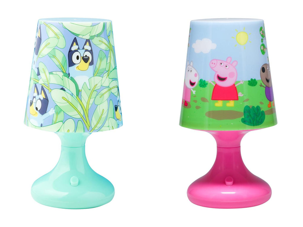 Lampe de table Bluey ou Peppa Pig