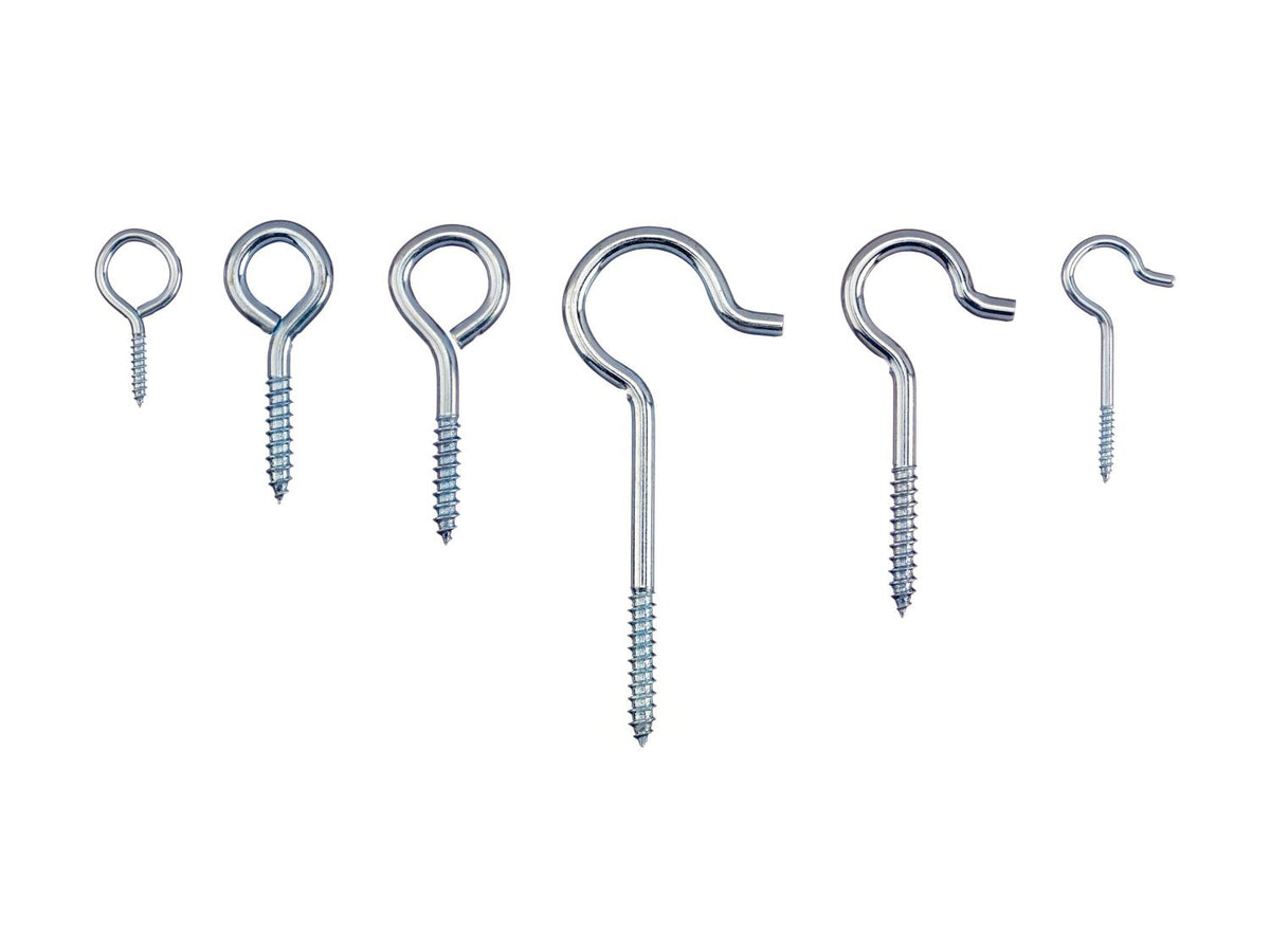 Assortiment de crochets et œillets / gaines thermorétractables / rivets pop / bagues d'étanchéité / colliers de serrage / colliers à oreilles