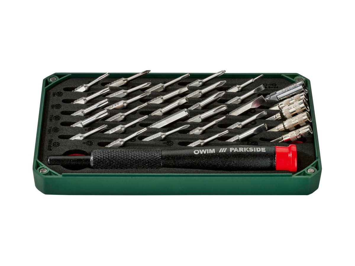 Coffret de tournevis de précision, 33 pièces / Coffret de pinces pour micromécanique, 5 pièces