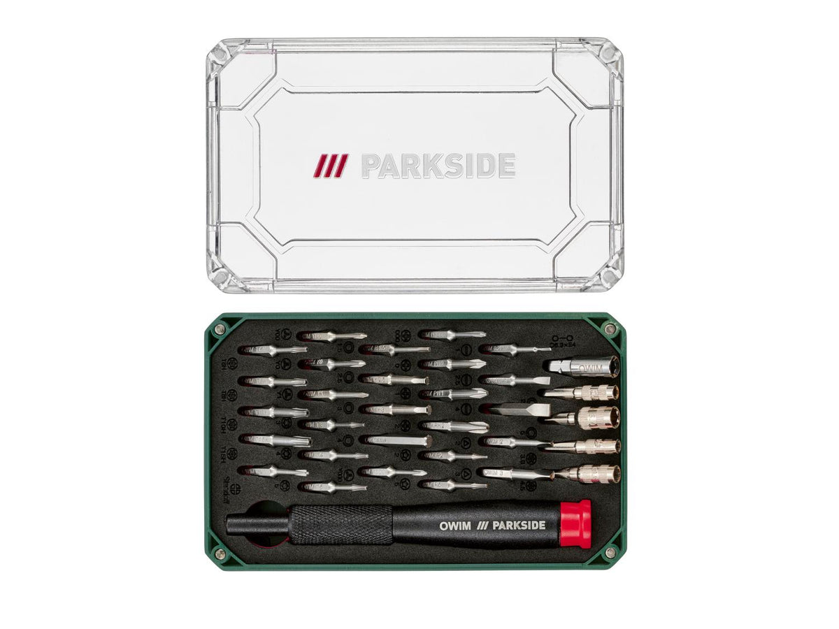 Coffret de tournevis de précision, 33 pièces / Coffret de pinces pour micromécanique, 5 pièces