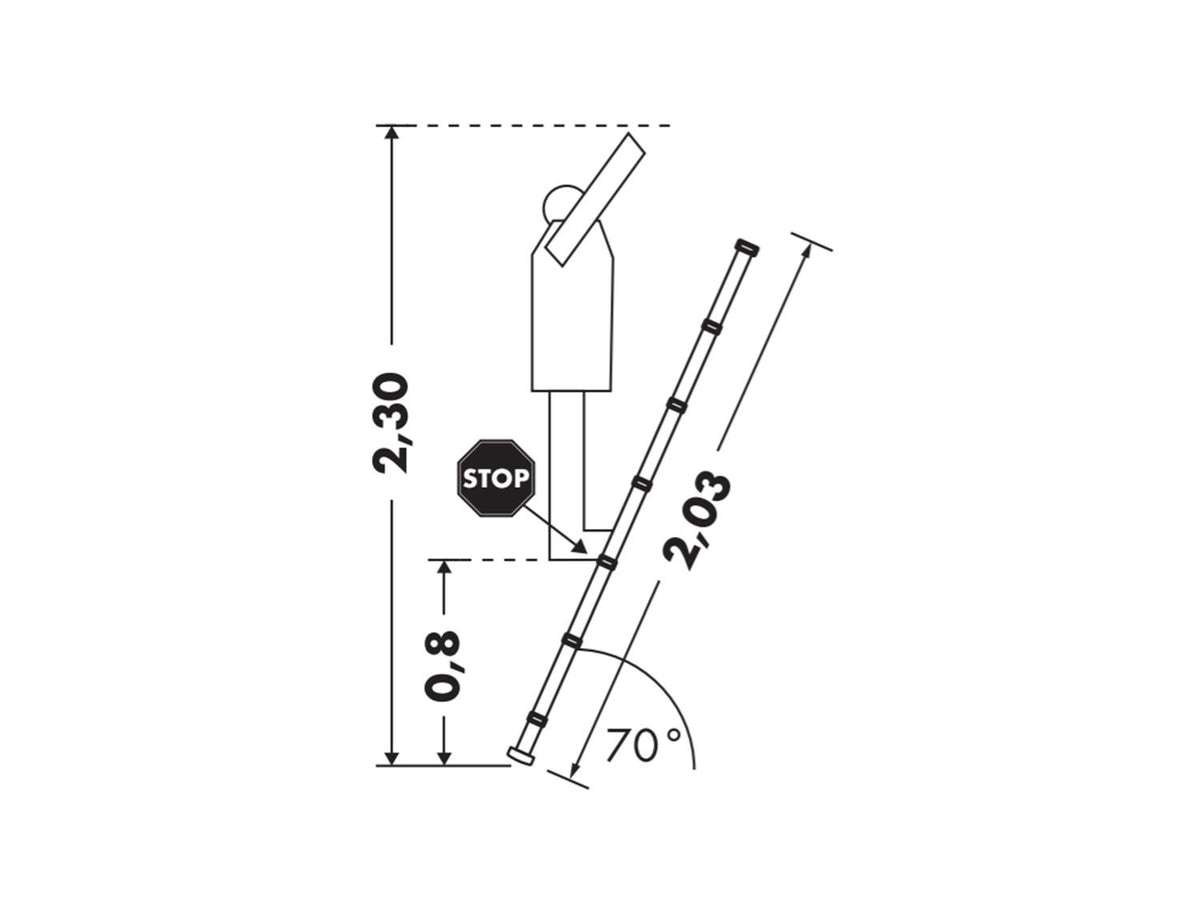 Échelle télescopique en aluminium