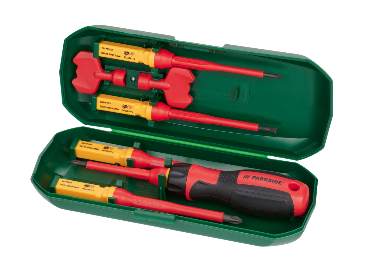 Jeu de lames interchangeables pour tournevis 1000 V, 8 pièces