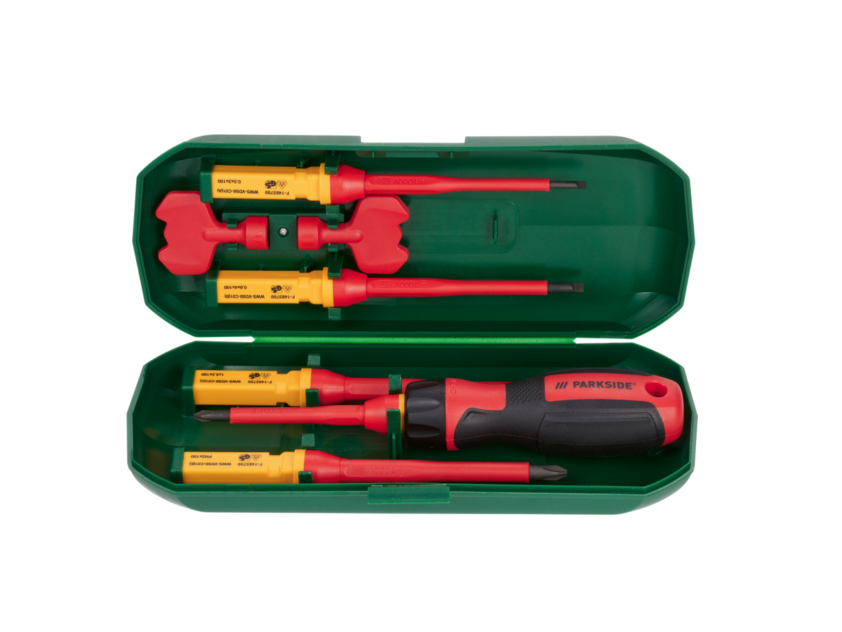 Jeu de lames interchangeables pour tournevis 1000 V, 8 pièces