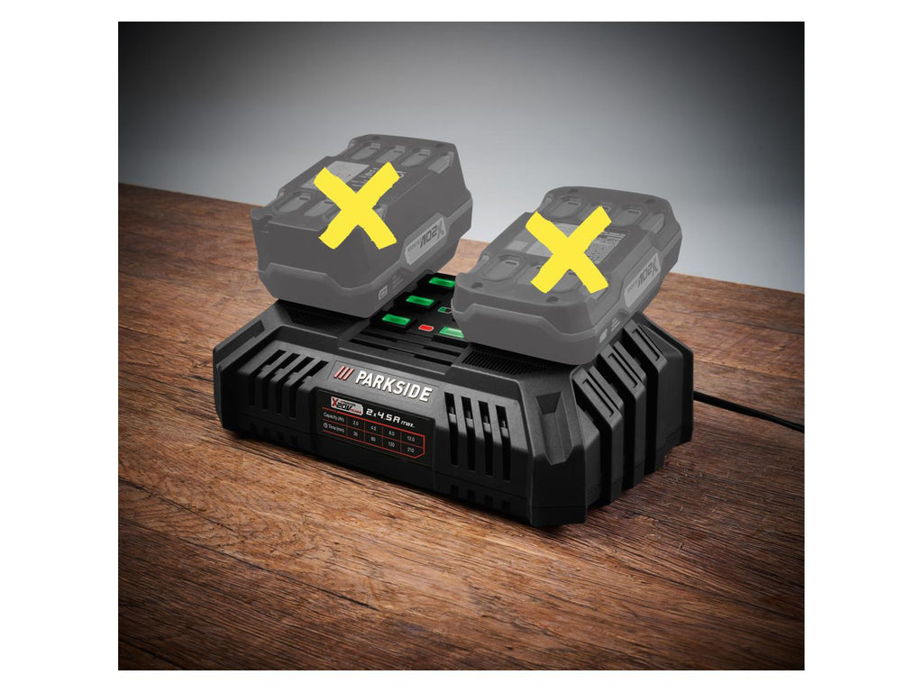Débroussailleuse sans fil + 2 batteries + chargeur double, 40 V