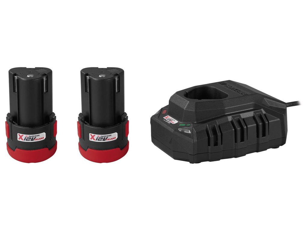Kit de démarrage perceuse-visseuse sans fil 12 V « PBSPA 12 E4 », avec batteries et chargeur