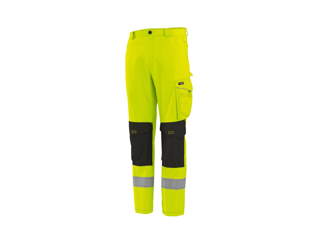 Pantalon de travail en softshell réfléchissant homme