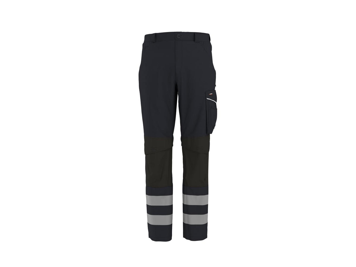 Pantalon de travail en softshell réfléchissant homme