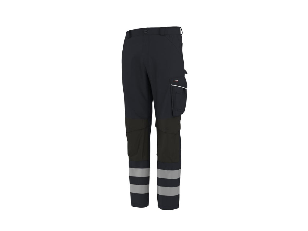 Pantalon de travail en softshell réfléchissant homme