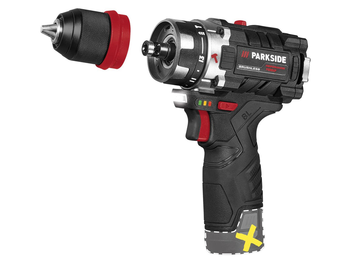 Perceuse-visseuse à percussion sans fil 12 V »PSBSAP 12 A1«, sans batterie ni chargeur