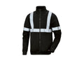 Sweat zippé à haute visibilité ou réfléchissant homme