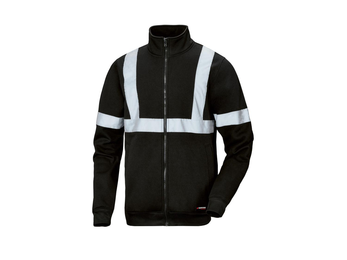 Sweat zippé à haute visibilité ou réfléchissant homme