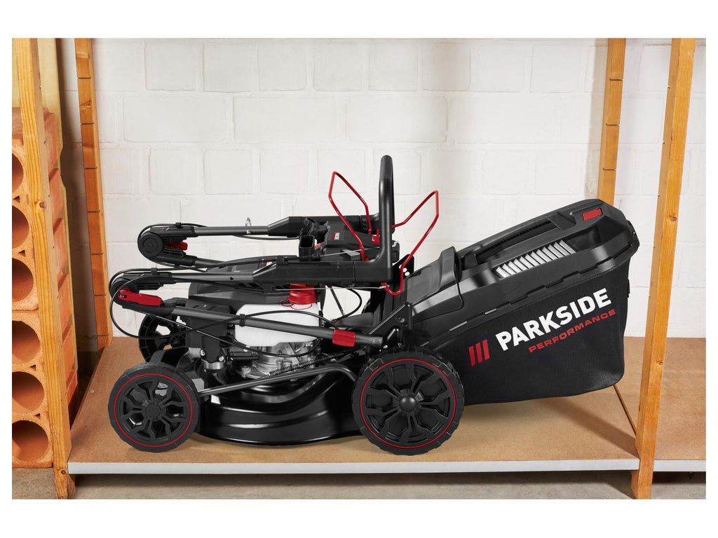 Tondeuse à gazon thermique »PPBRM 46 B2« avec batterie de démarreur électrique et chargeur