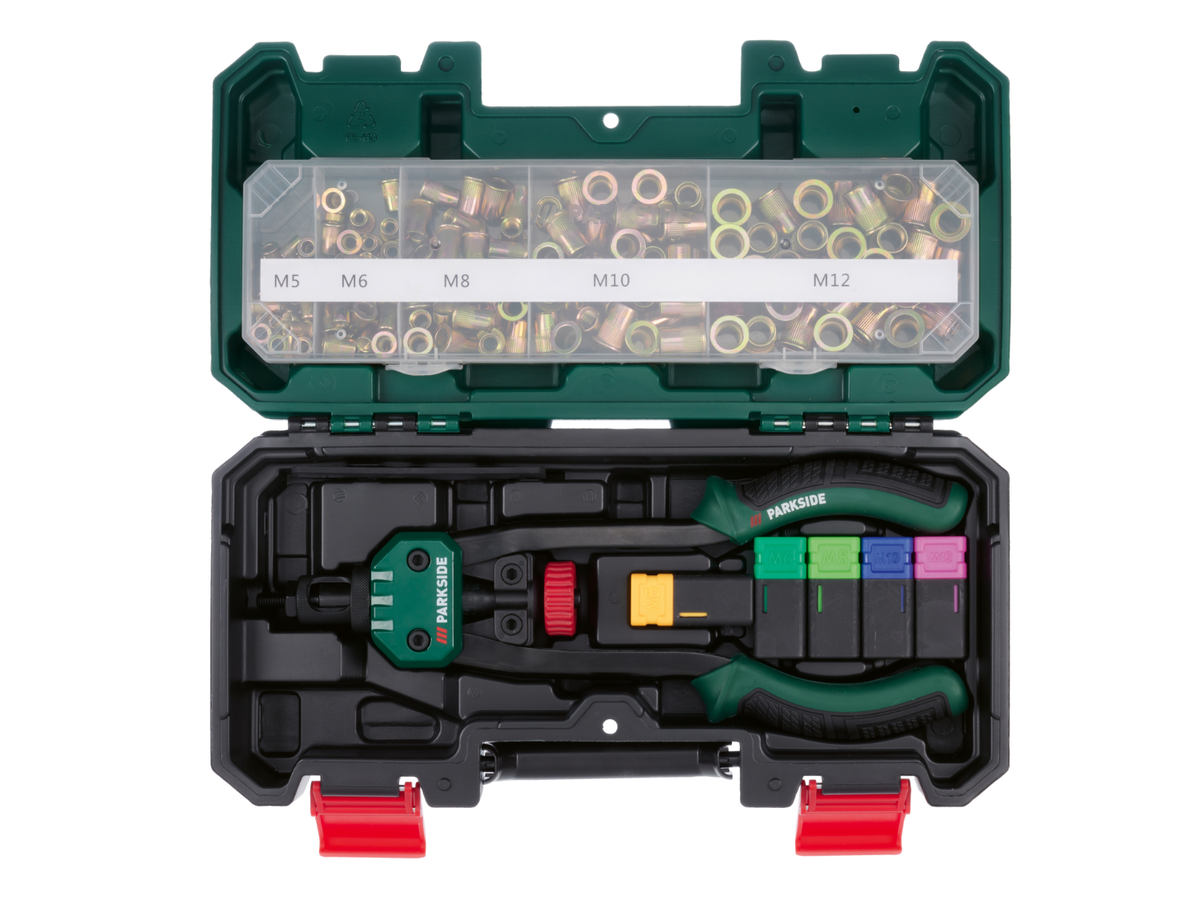 Pince à riveter, incl. accessoires 150 pcs