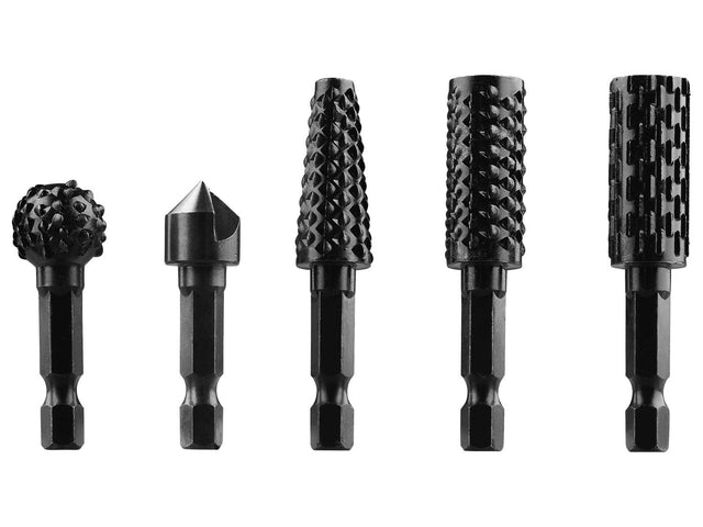 Râpe rotative ou brosse à structurer le bois ou set de râpes et fraises ou mèches à fendre le bois