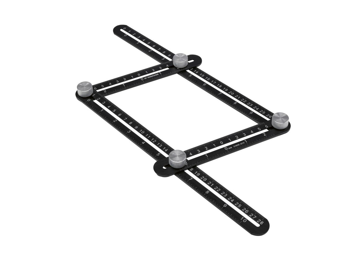 Règle de mesure multi-angle ou Équerre à chapeau
