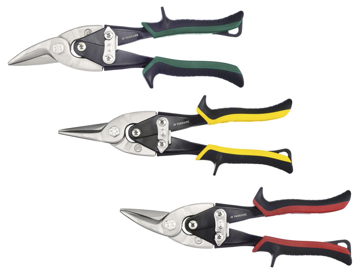 Set de cisailles à tôle ou Set de plaquiste, 3 ou 9 pièces