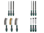 Set de limes / Set de râpes / Set de brosses métalliques / Set de ciseaux à bois, 3 pièces