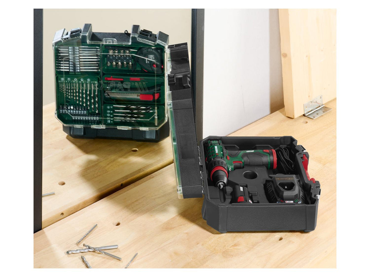 Set de perceuse-visseuse sans fil 12 V »PBSA 12 E4«, avec batterie et chargeur