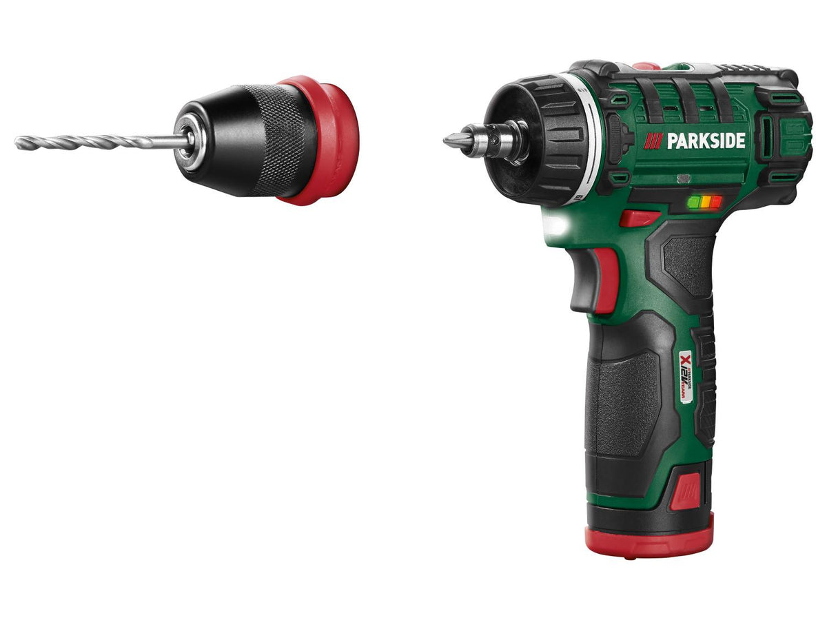 Set de perceuse-visseuse sans fil 12 V »PBSA 12 E4«, avec batterie et chargeur