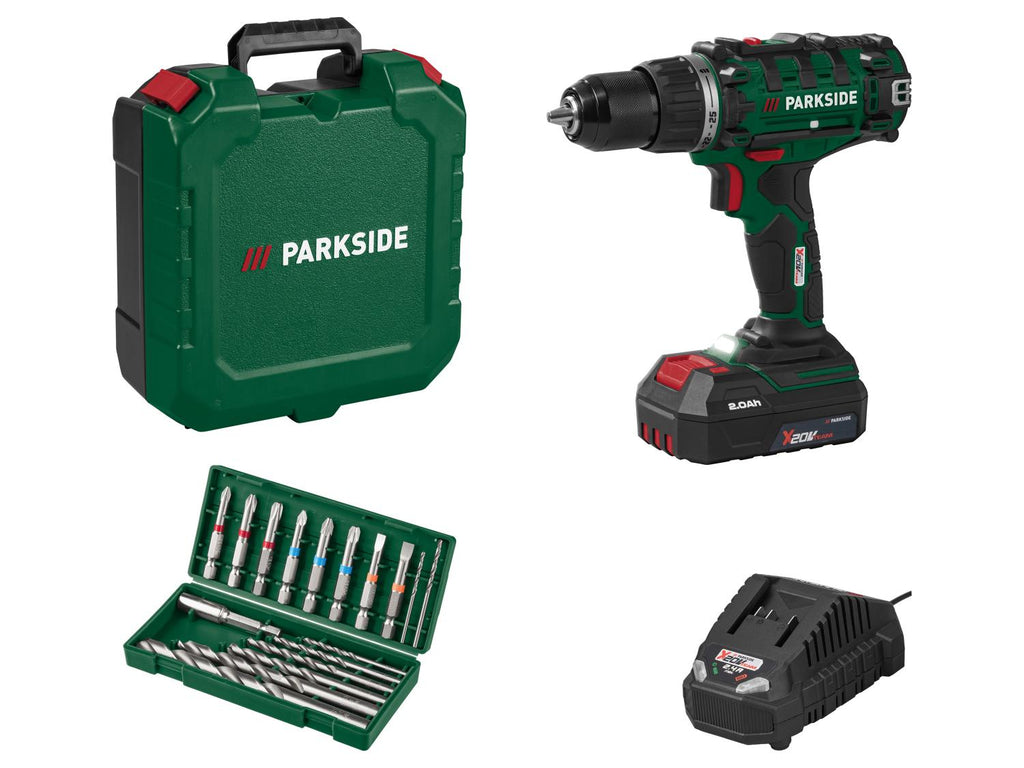 Set de perceuse-visseuse sans fil 20 V, PABS 20-Li I9, avec batterie et chargeur