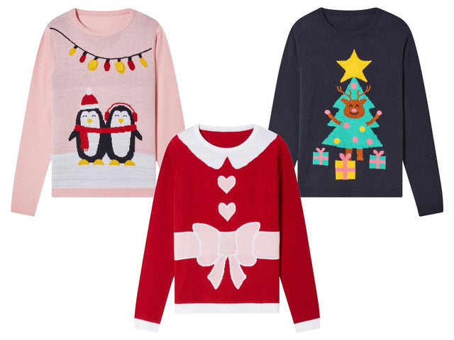 Pullover de Noël à LED fille