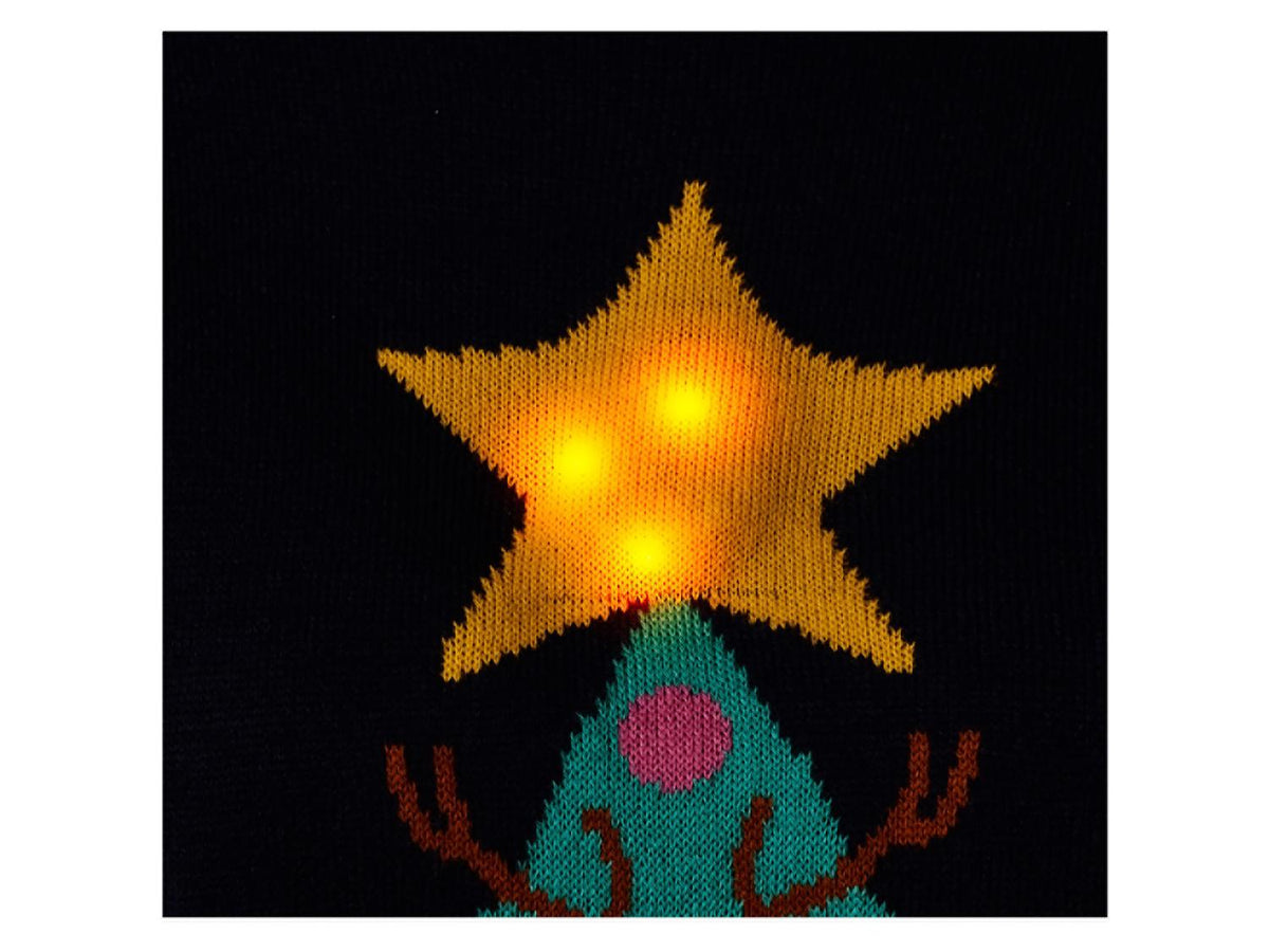 Pullover de Noël à LED fille