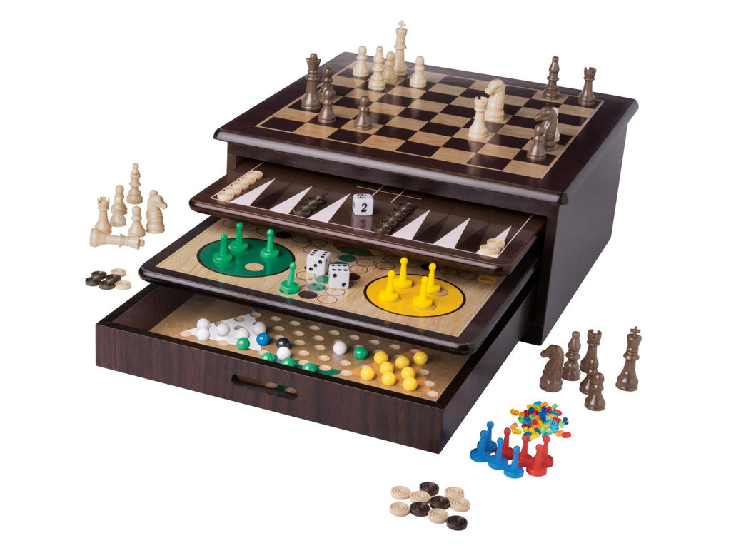 Coffret de 10 jeux en bois